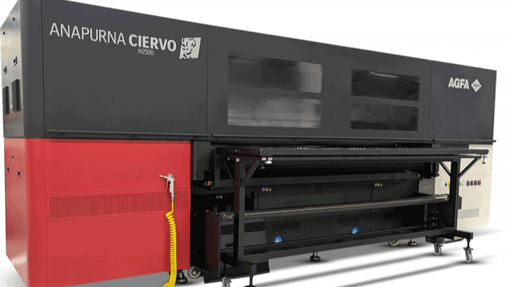 Agfa présente l'imprimante à jet d'encre hybride Anapurna Ciervo H2500