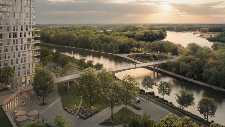 Ontwerp klaar voor fietsbrug over Leie aan Koningin Fabiolalaan