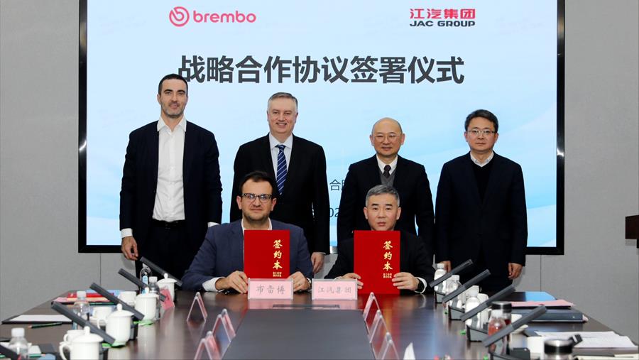 Brembo et JAC Group renforcent leur partenariat stratégique